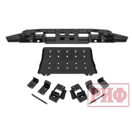 Бампер РИФ силовой передний Mitsubishi Pajero Sport 2015-2020 с защитой радиатора