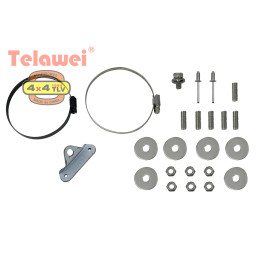 Шноркель Telawei для Toyota Hilux 2015+ 2.8TD (Black Onyx)