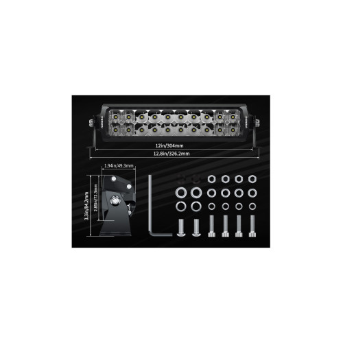 Светодиодная фара комбинированного света AURORA 254 мм 100W LED