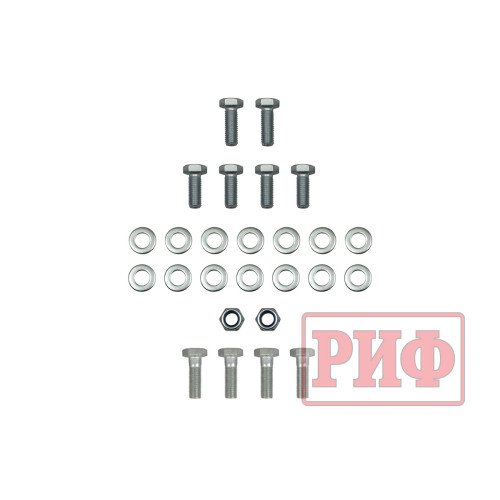 Бампер РИФ силовой задний Toyota Land Cruiser Prado 150 c квадратом под фаркоп (белый)