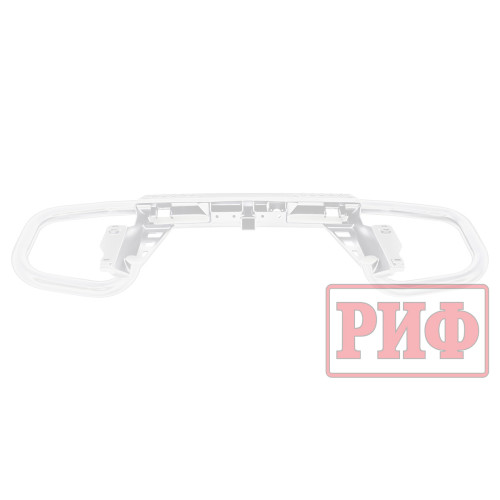 Бампер РИФ силовой задний Toyota Land Cruiser Prado 150 c квадратом под фаркоп (белый)