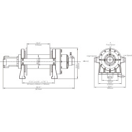 Лебёдка гидравлическая  Runva 20000 lbs 9072 кг
