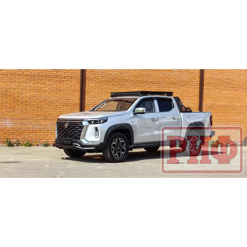 Багажник экспедиционный (платформа) алюминиевый РИФ 1250x1420 мм для Changan Hunter Plus (с крепежом)