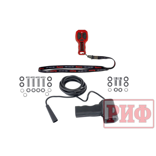 Лебёдка переносная РИФ 10000SR c площадкой и проводами (синтетический трос)