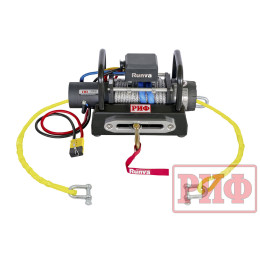 Лебёдка переносная РИФ 10000SR c площадкой и проводами (синтетический трос)