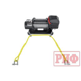 Лебёдка переносная РИФ 9000 c облегчённой площадкой и проводами (стальной трос)