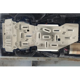 Защита Falcon радиатора, картера, РК, КПП для GWM TANK 400 (базовая версия), алюминий, 8 мм