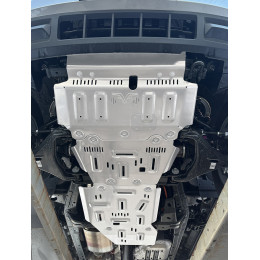 Защита Falcon радиатора, картера, РК, КПП для GWM TANK 400 (базовая версия), алюминий, 8 мм