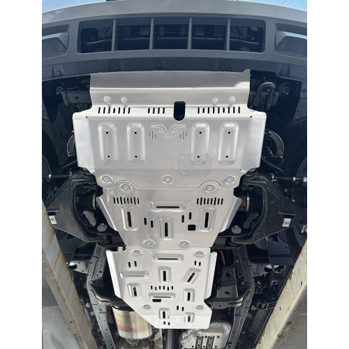 Защита Falcon радиатора, картера, РК, КПП для GWM TANK 400 (базовая версия), алюминий, 8 мм