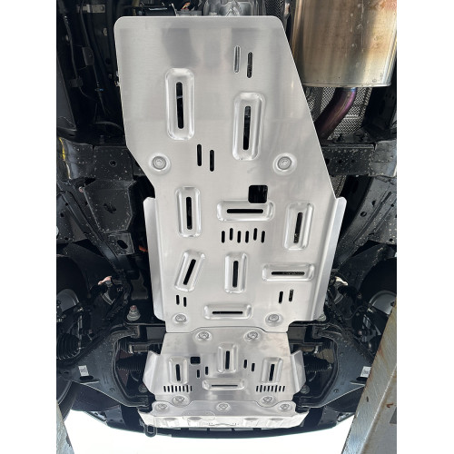 Защита Falcon радиатора, картера, РК, КПП для GWM TANK 400 (базовая версия), алюминий, 8 мм