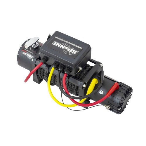 Лебёдка электрическая 12V SPIDER 12000 lbs 5443 кг (влагозащищенная,синтетический трос)