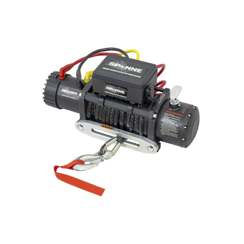 Лебёдка электрическая 12V SPIDER 12000 lbs 5443 кг (влагозащищенная,синтетический трос)