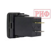 Розетка USB Type C, QC 3.0 с вольтметром для Toyota 32x20