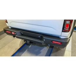 Бампер РИФ силовой задний Great Wall Poer с квадратом под фаркоп и фонарями