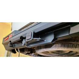 Бампер РИФ силовой задний Great Wall Poer с квадратом под фаркоп и фонарями