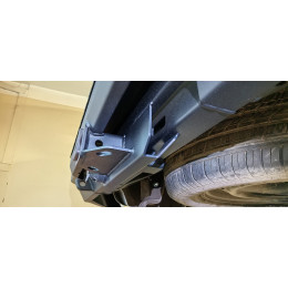 Бампер РИФ силовой задний Great Wall Poer с квадратом под фаркоп и фонарями