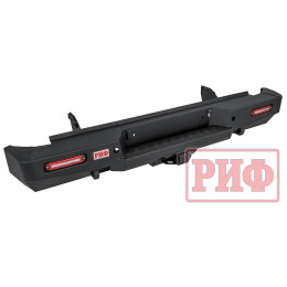 Бампер РИФ силовой задний Great Wall Poer с квадратом под фаркоп и фонарями