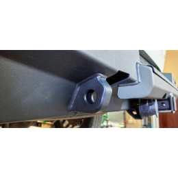 Бампер РИФ силовой задний Great Wall Poer с квадратом под фаркоп и фонарями