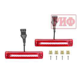 Бампер РИФ силовой задний Great Wall Poer с квадратом под фаркоп и фонарями