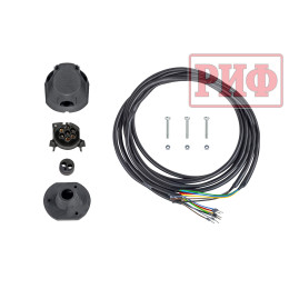 Бампер РИФ силовой задний Great Wall Poer с квадратом под фаркоп и фонарями