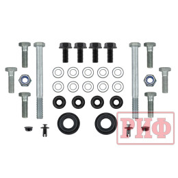 Бампер РИФ силовой задний Great Wall Poer с квадратом под фаркоп и фонарями