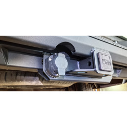 Бампер РИФ силовой задний Great Wall Poer с квадратом под фаркоп и фонарями