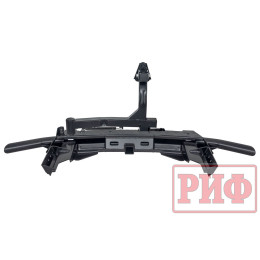 Бампер задний силовой/защита штатного бампера РИФ Renault Duster 2015-2020 c квадратом под фаркоп, калиткой, подсветкой номера