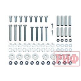 Бампер задний силовой/защита штатного бампера РИФ Renault Duster 2015-2020 c квадратом под фаркоп, калиткой, подсветкой номера