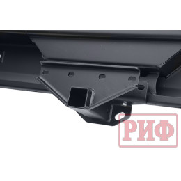 Бампер РИФ силовой задний Jeep Wrangler JK 2007-2018 с квадратом под фаркоп и фонарями, стандарт