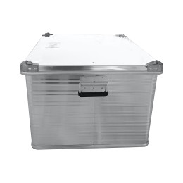 Ящик алюминиевый РИФ усиленный с замком 782х585х412 мм (ДхШхВ)