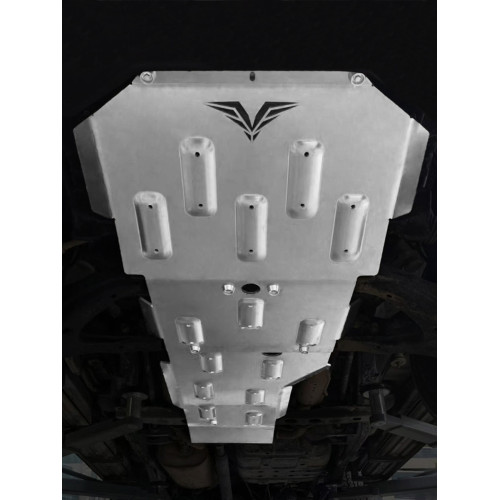 Защита Falcon радиатора, картера, РК, КПП для Toyota Land Cruiser 100, бензин. 4.7 л, алюминий 8 мм