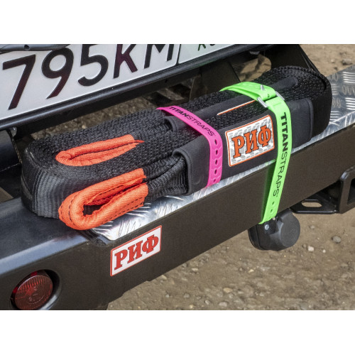 Ремень крепёжный TitanStraps Industrial зеленый L = 51 см (Dmax = 14,15 см, Dmin = 5,5 см)