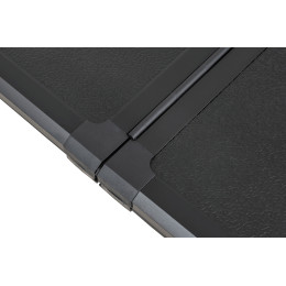 Крышка кузова РИФ для Dodge Ram 2019, трёхсекционная, алюминиевая, черная (5,8 ft)