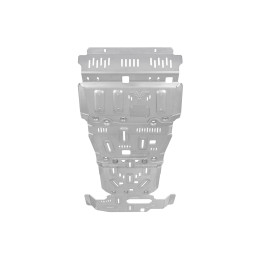 Защита Falcon радиатора, картера, РК, КПП для Toyota Land Cruiser Prado 150 TX, дизель без КДСС, алюминий, 8 мм