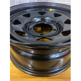 Диск усиленный УАЗ стальной черный 5x139,7 7xR16 d110 ET+15 (треугольник мелкий)