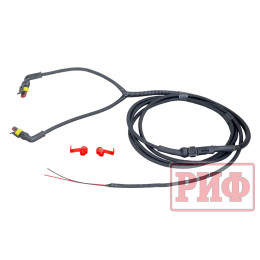 Бампер РИФ силовой задний TANK 300 с квадратом под фаркоп, фонарями, с отверстиями под систему контроля слепых зон