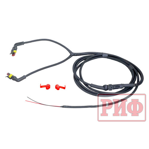 Бампер РИФ силовой задний TANK 300 с квадратом под фаркоп, фонарями, с отверстиями под систему контроля слепых зон