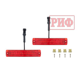 Бампер РИФ силовой задний TANK 300 с квадратом под фаркоп, фонарями, с отверстиями под систему контроля слепых зон