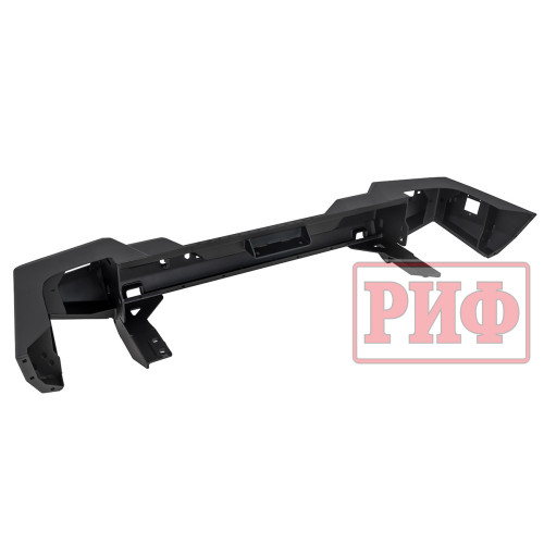 Бампер РИФ силовой задний TANK 300 с квадратом под фаркоп, фонарями, с отверстиями под систему контроля слепых зон