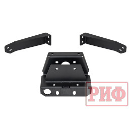 Бампер РИФ силовой задний TANK 300 с квадратом под фаркоп, фонарями, с отверстиями под систему контроля слепых зон