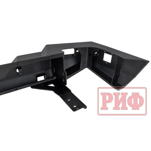 Бампер РИФ силовой задний TANK 300 с квадратом под фаркоп, фонарями, с отверстиями под систему контроля слепых зон