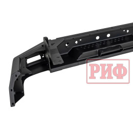 Бампер РИФ силовой задний TANK 300 с квадратом под фаркоп, фонарями, с отверстиями под систему контроля слепых зон