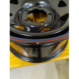 Диск усиленный УАЗ стальной черный 5x139,7 8xR16 d110 ET+15 (треугольник мелкий) (уценка)