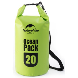 Гермомешок Naturehike Ocean Pack  20 л. (зелёный)