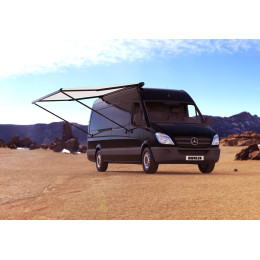 Маркиза автомобильная РИФ 3,0х2,5 м кассетная с электроприводом, корпус черный