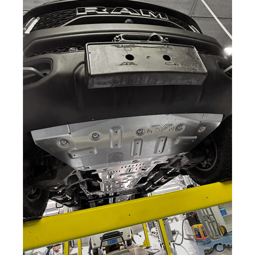 Защита Falcon радиатора, картера, РК, КПП для RAM (Dodge) 1500 TRX 6.2T бензин, алюминий 8 мм