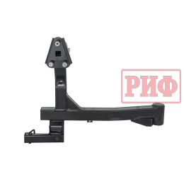 Бампер задний силовой/защита штатного бампера РИФ Renault Duster 2021+ c квадратом под фаркоп, калиткой и подсветкой номера