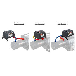 Лебёдка автомобильная электрическая 12V Runva 9500 lbs 4350 кг влагозащищенная, стальной трос (228:1)