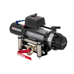 Лебёдка автомобильная электрическая 12V Runva 9500 lbs 4350 кг влагозащищенная, стальной трос (228:1)