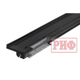 Крышка кузова РИФ для Changan Hunter Plus, роллета раздвижная 1650х1666 мм, алюминиевая, черная